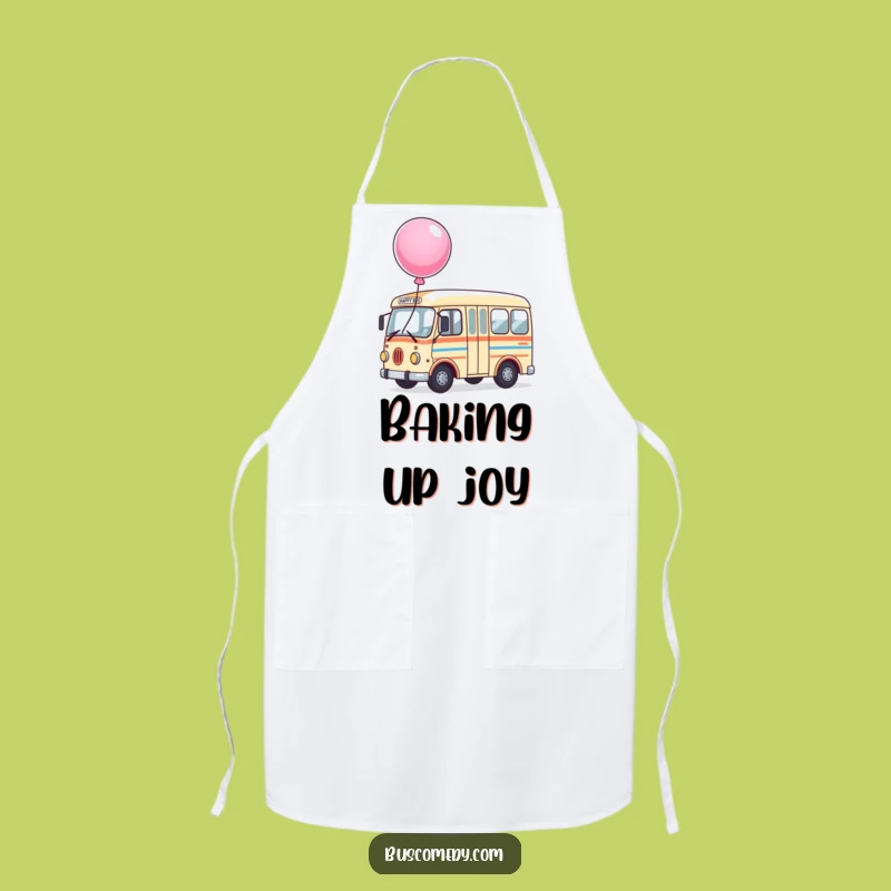 Funny Joyful Bus Apron: Cheerful Cooking Design, Perfect Funny Gift for Chefs