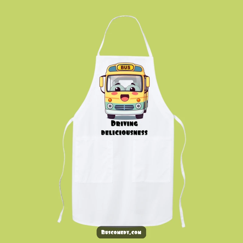 Funny Kawaii Bus Apron: Cook with a Smile and Offer a Joyful Meal
