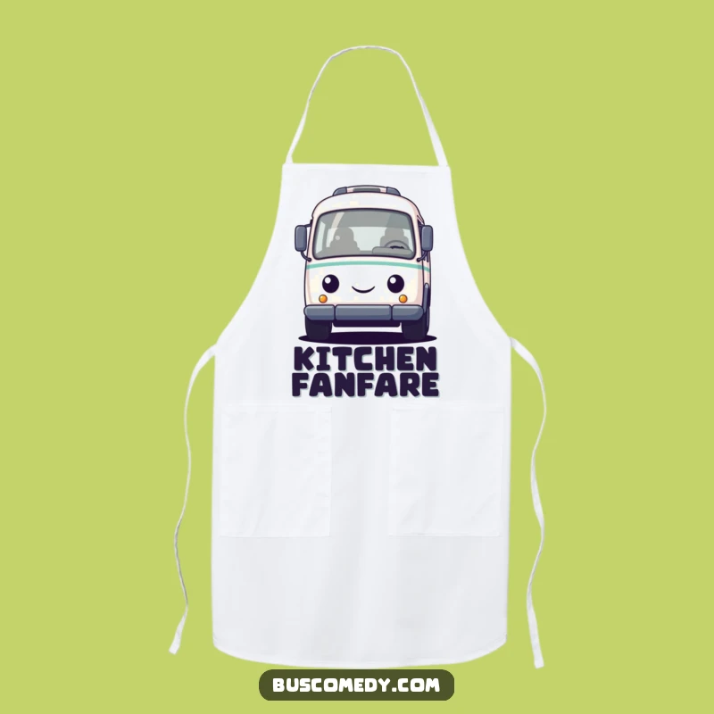 Funny Bus Honking Apron: Kitchen Fun for Transport Enthusiasts