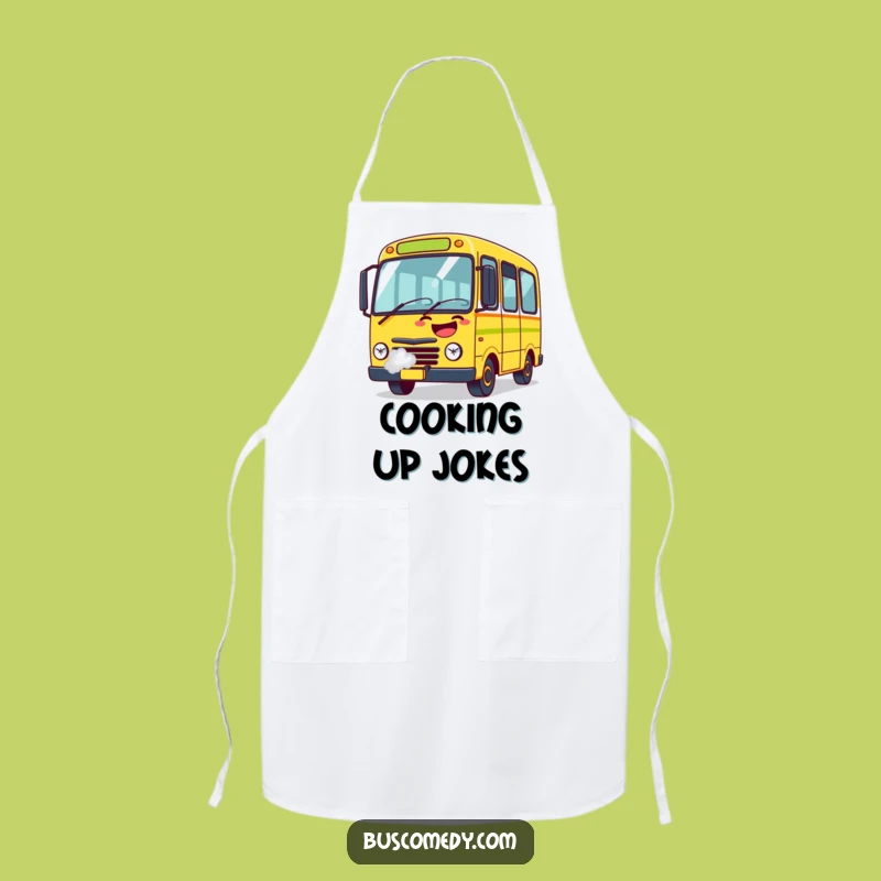 Funny Culinary Bus Apron: Hilarious Chef Character, Great Funny Gift for Cooks