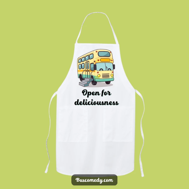 Funny Bus Stairs Apron - Cute Chef's Welcoming Gift