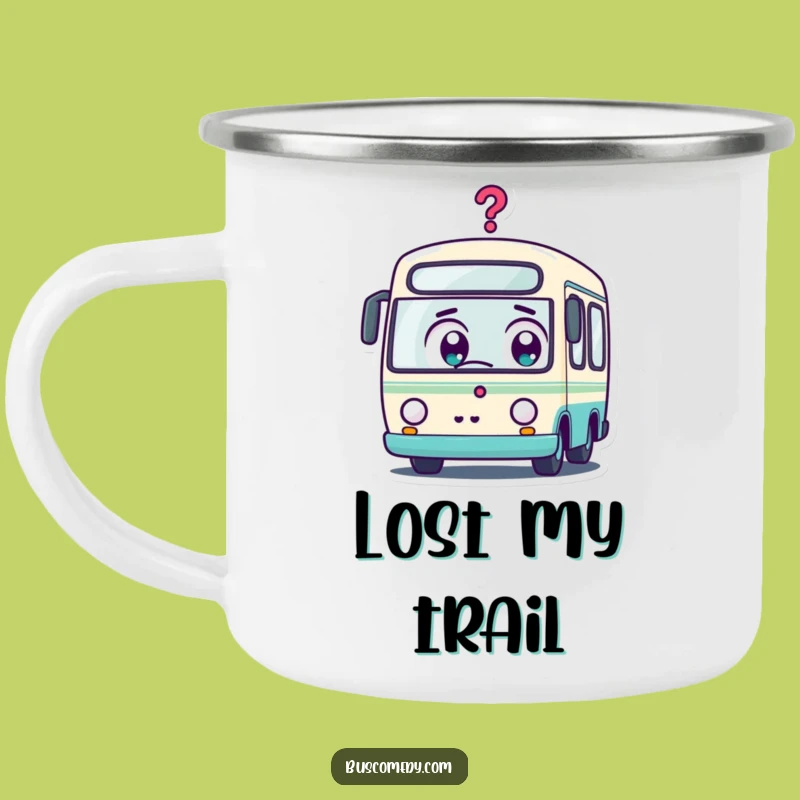 Funny Kawaii Bus Surprise Camping Mug: Adventure Fuel for the Puzzled