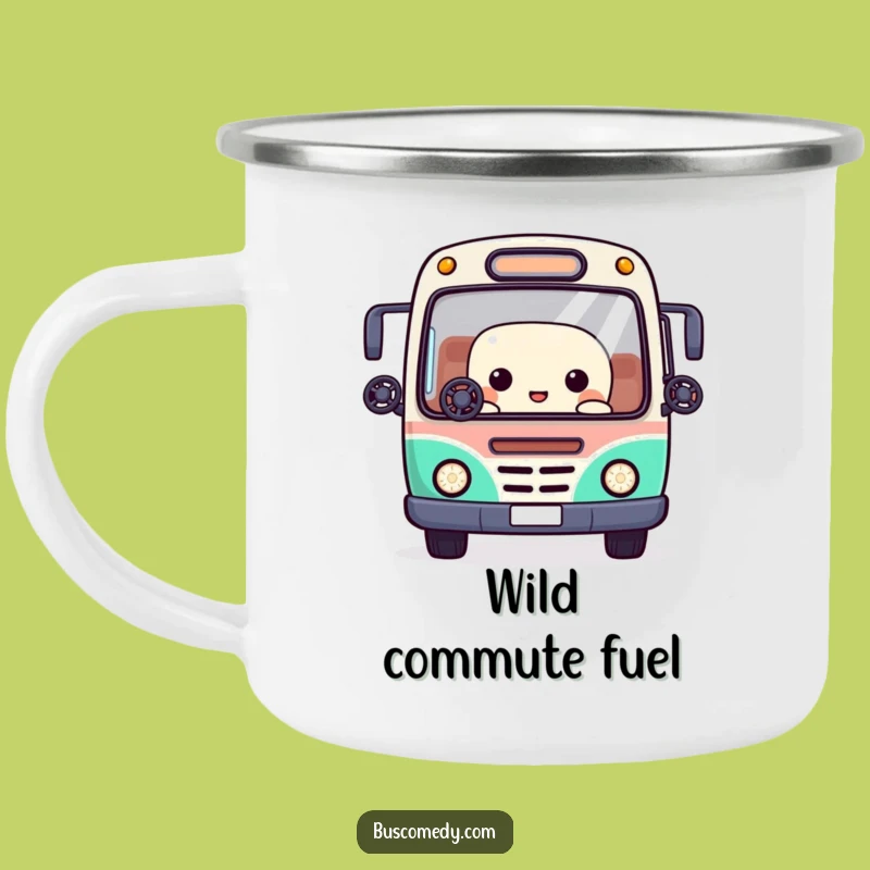 Funny Kawaii Bus Camping Mug: Your Juggling Companion on the Go