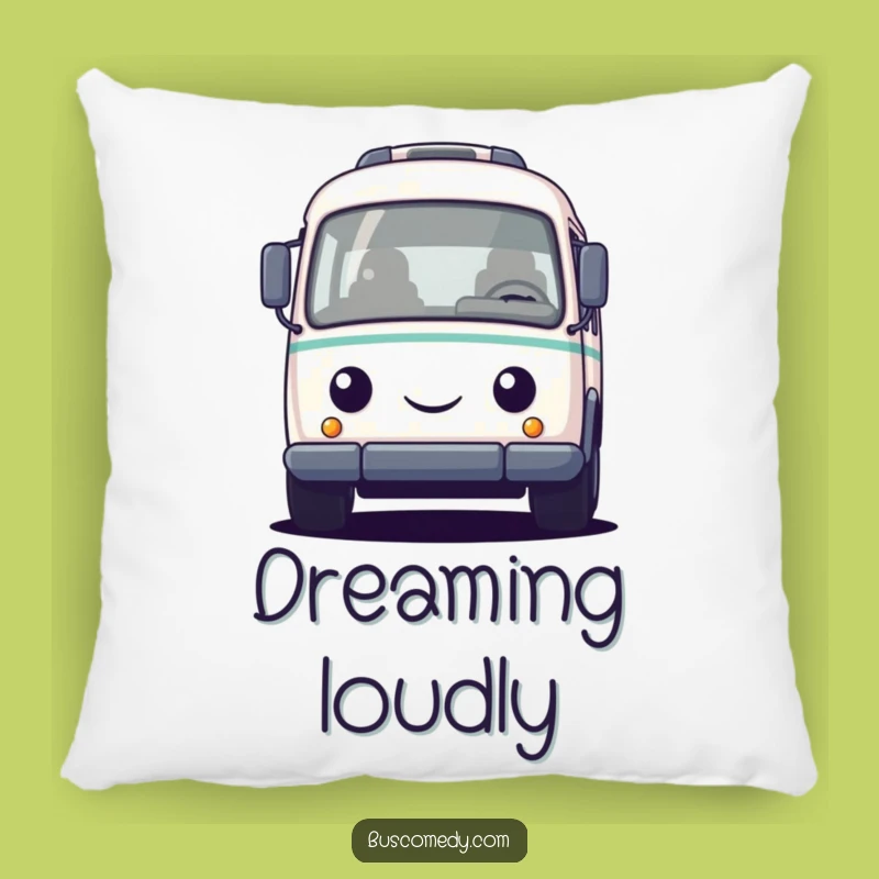 Funny Bus Honking Pillow: Cozy Comfort with Cheerful Appeal