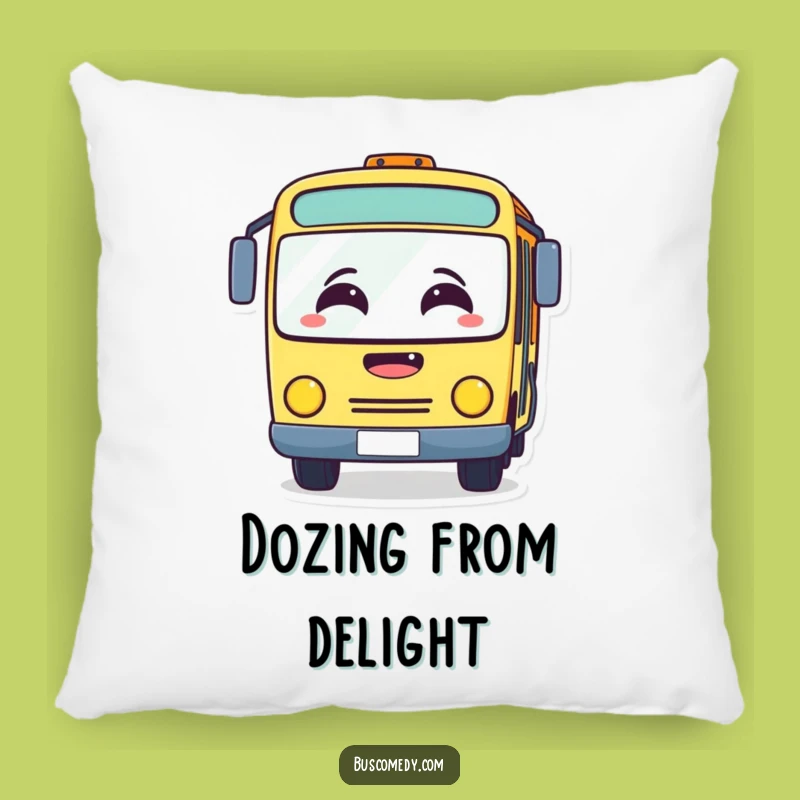 Funny Foggy Bus Pillow: Windshield Fogged, Cozy Funny Gift for Laugh Lovers