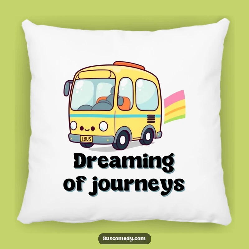 Funny Kawaii Bus Rainbow Pillow: Huggable Comfort with Cheerful Designs