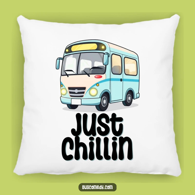 Funny Winking Bus Pillow: Soft & Cozy Character Cushion for Comfort