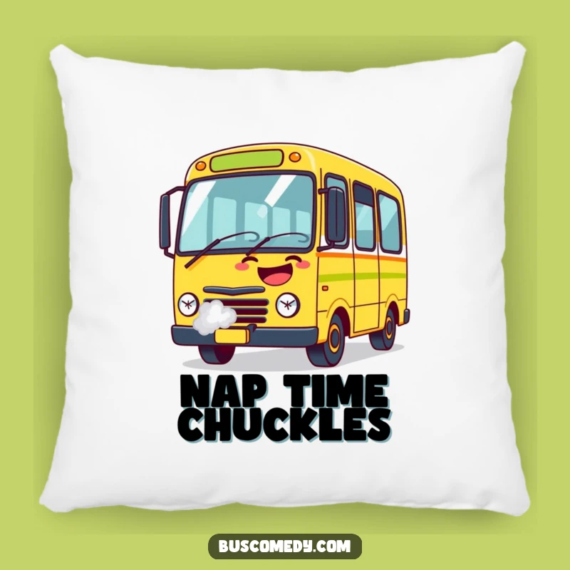 Funny Giggling Bus Pillow: Soft & Comfy, Hilarious Design, Perfect Funny Gift