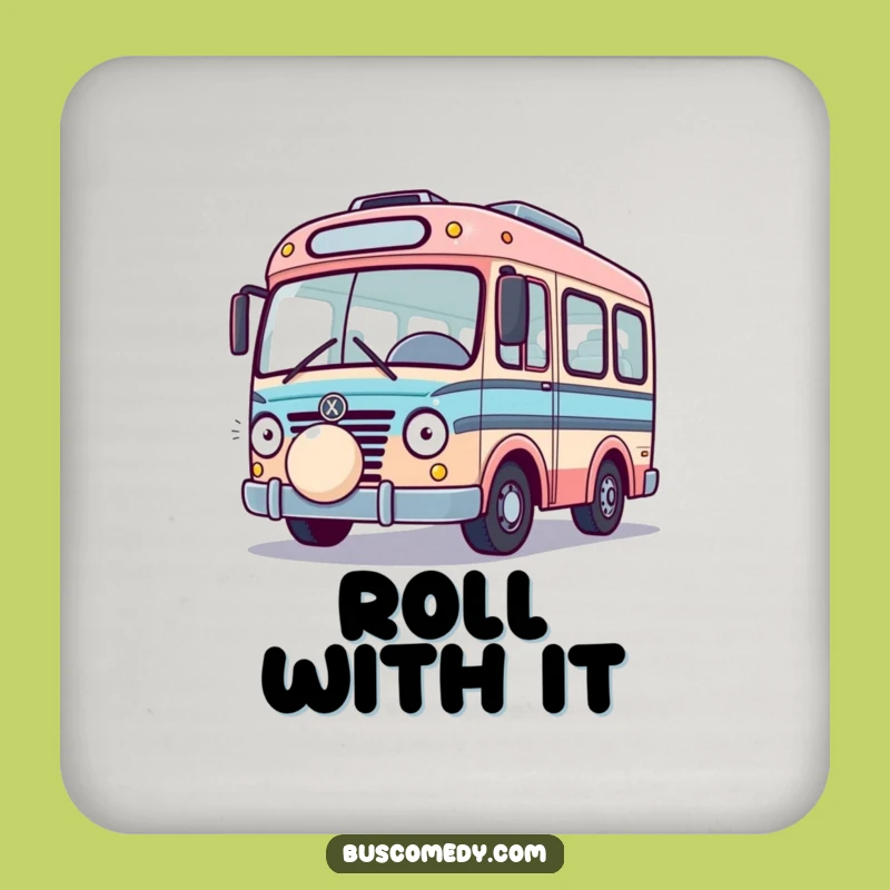 Funny Playful Bus Coaster: Bouncing Ball Drink Set, Party Funny Gift!