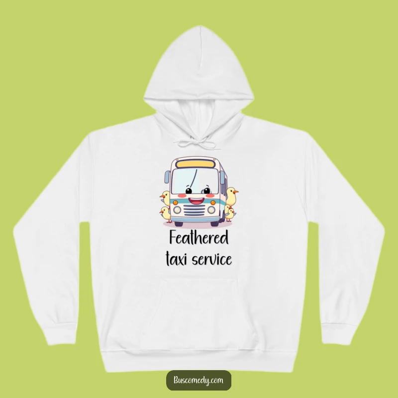 Funny Bus & Birds Hoodie: Cozy Up with This Hilarious, Whimsical Winter Warmer!