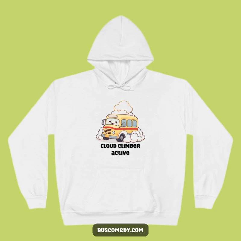 Funny Bus Cloud Giggle Hoodie: Stay Cozy and Laugh with this Hilarious Winter Wear