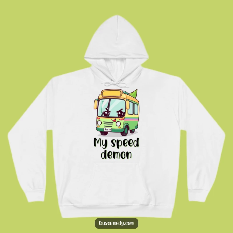 Funny Determined Bus Leaf Race Hoodie: Cozy Motivational Boar Gift