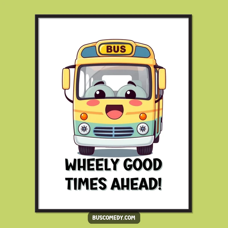 Free Printable Kawaii Bus Wall Art: Funny Downloadable Decor for Cheerful Spaces