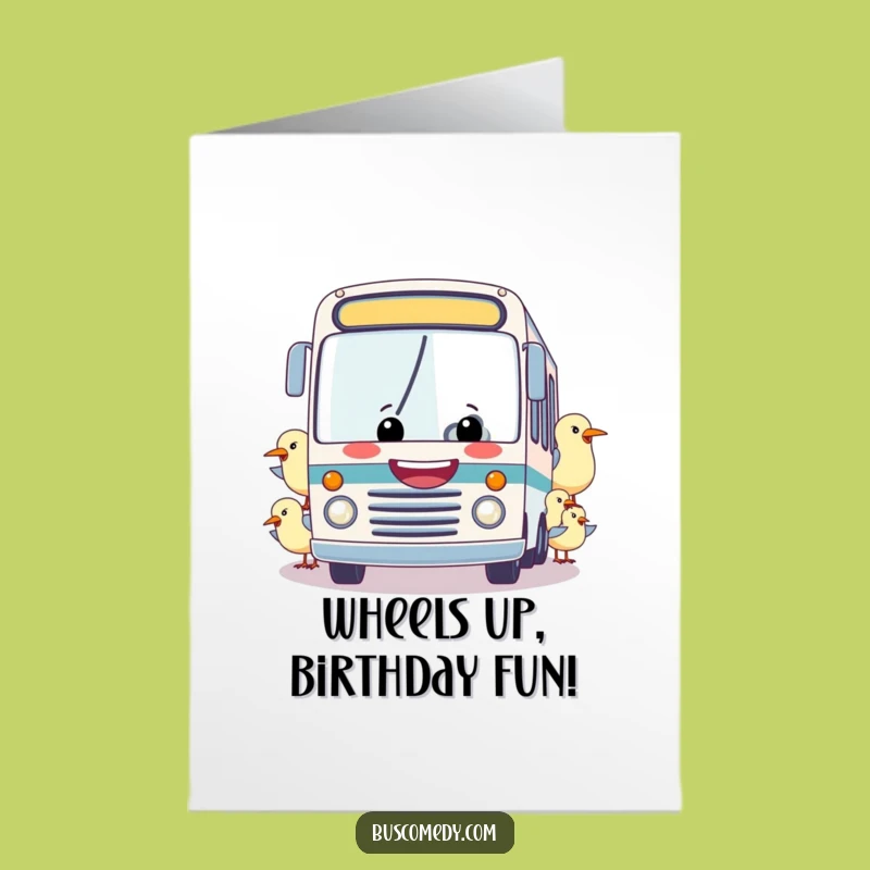 Funny Free Printable Birthday Bus Card: Hilarious Towed Vehicle Design for a Joyful Downloadable Gift