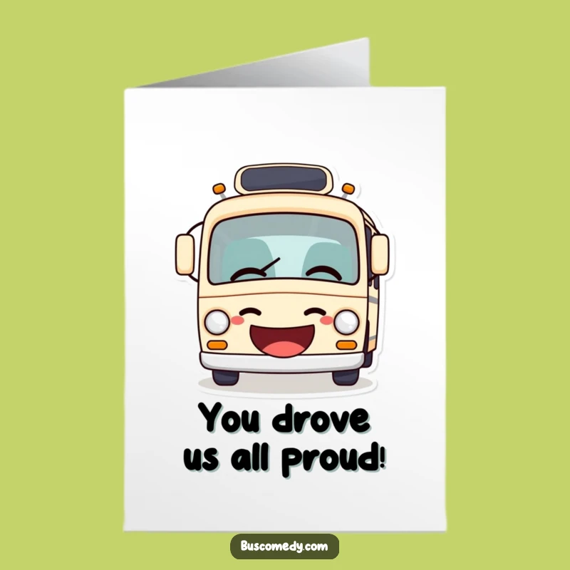 Free Printable Congrats Bus Card: Hilarious Joke Design for Instant Download