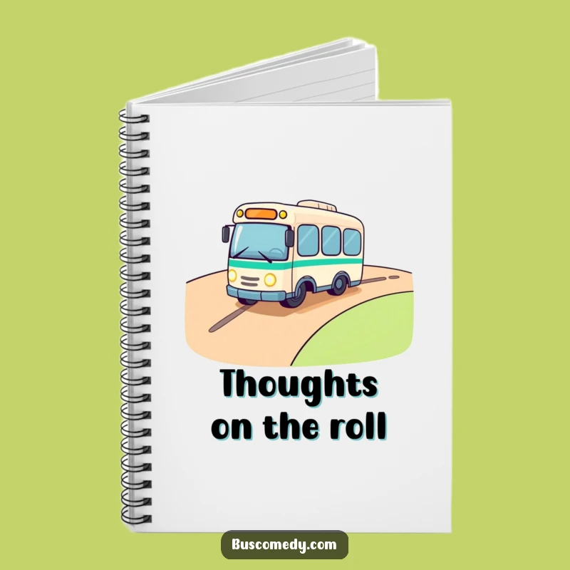 Funny Rolling Bus Notebook: Jot Down Your Adventures