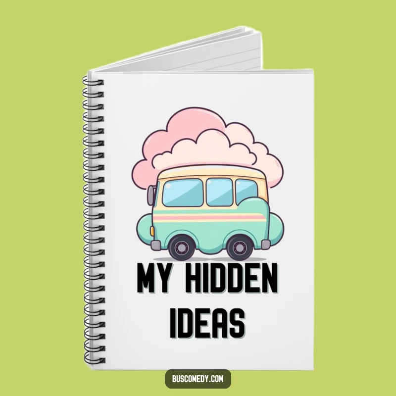 Funny Shy Bus Notebook: Peeking Character, Journal Your Shy Funny Gift Ideas