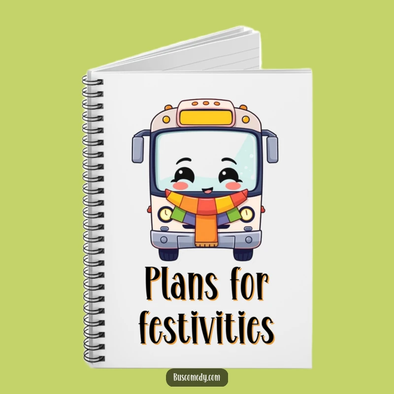 Funny Cheerful Bus Notebook: Celebration Vehicle Journal, Creative Funny Gift!