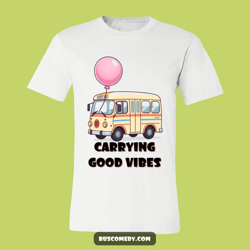 Funny Joyful Bus T-Shirt: Bouncing Balloon Design, Premium & Funny Gift