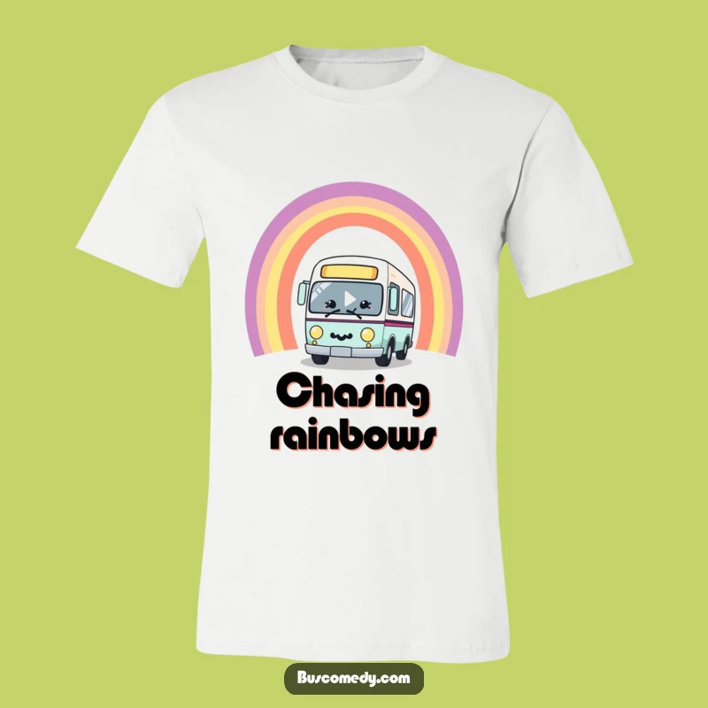 Funny Kawaii Bus Rainbow T-Shirt - Wear Your Joy!