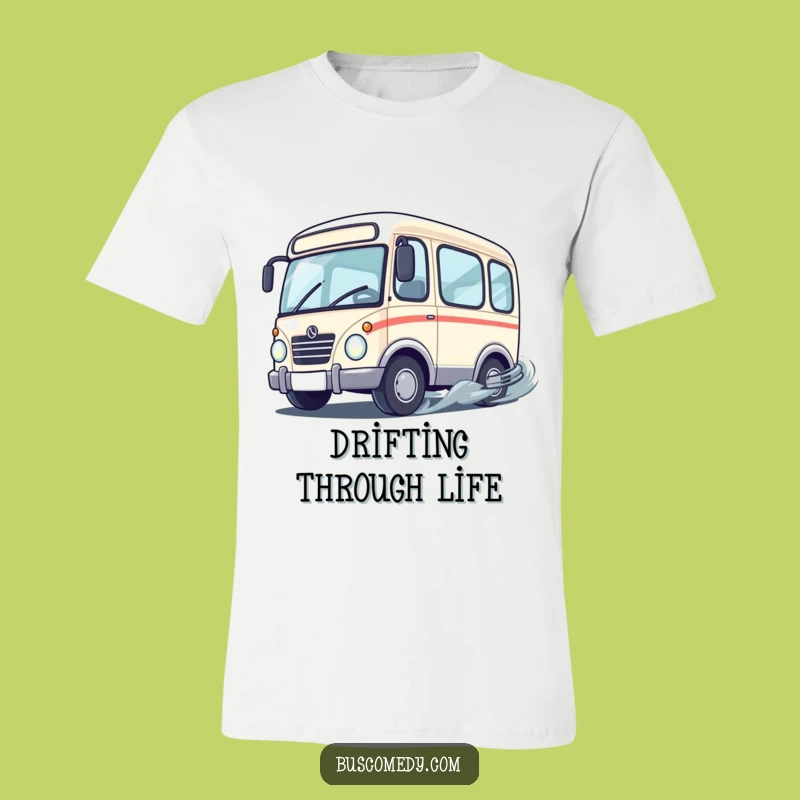 Funny Drifting Bus T-Shirt - Fast & Furious Fun!