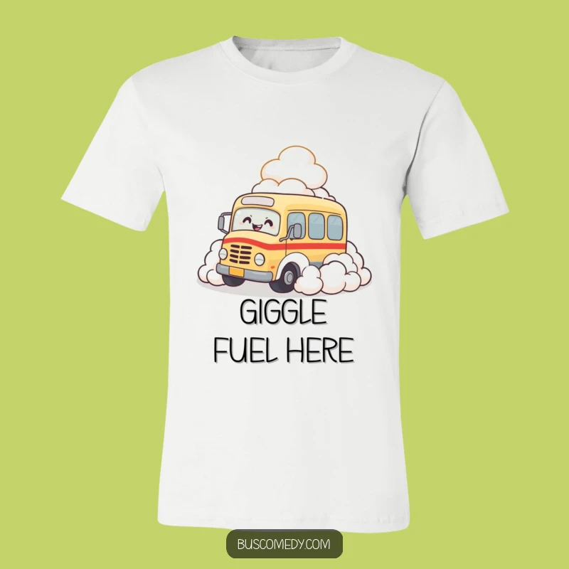 Funny Bus Cloud Giggle T-Shirt: Wear Your Laughter with this Hilarious and Comfy Tee
