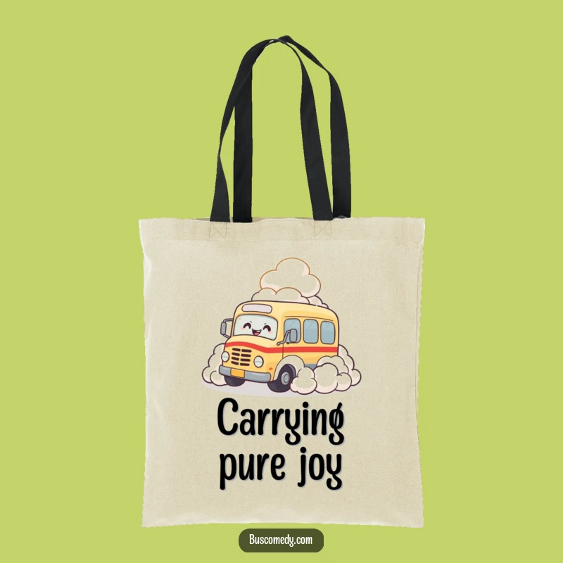 Funny Bus Cloud Giggle Tote Bag: Carry Your Laughs in Style, a Hilarious Accessory