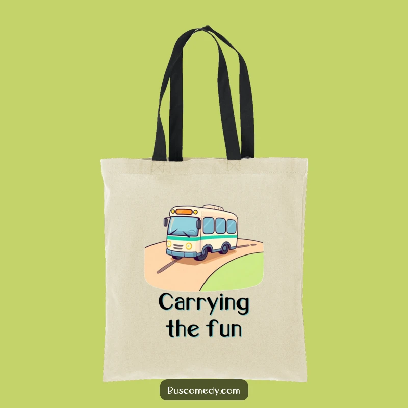 Funny Rolling Bus Tote Bag: Carry Your Adventures with You