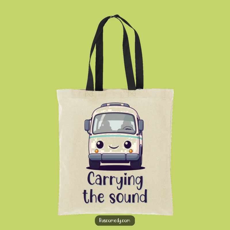 Funny Bus Honking Tote Bag: Carry Your Gear with Cheer