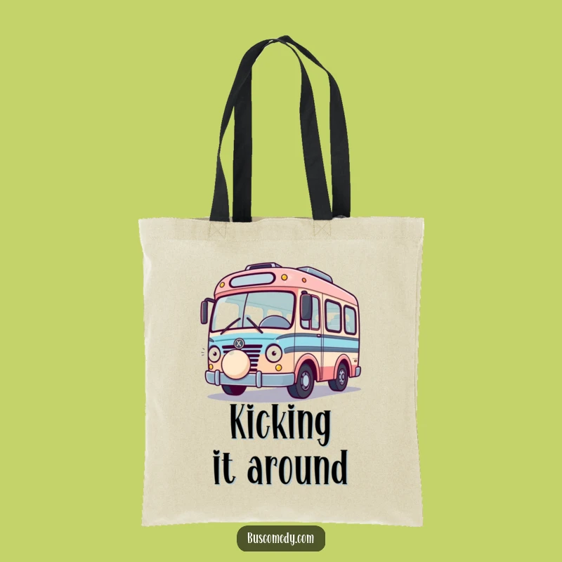 Funny Playful Bus Tote: Bouncing Ball Vehicle Bag, Practical Funny Gift!